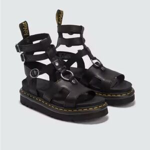 ADAIRA LEATHER GLADIATOR SANDALS DR. MARTENS